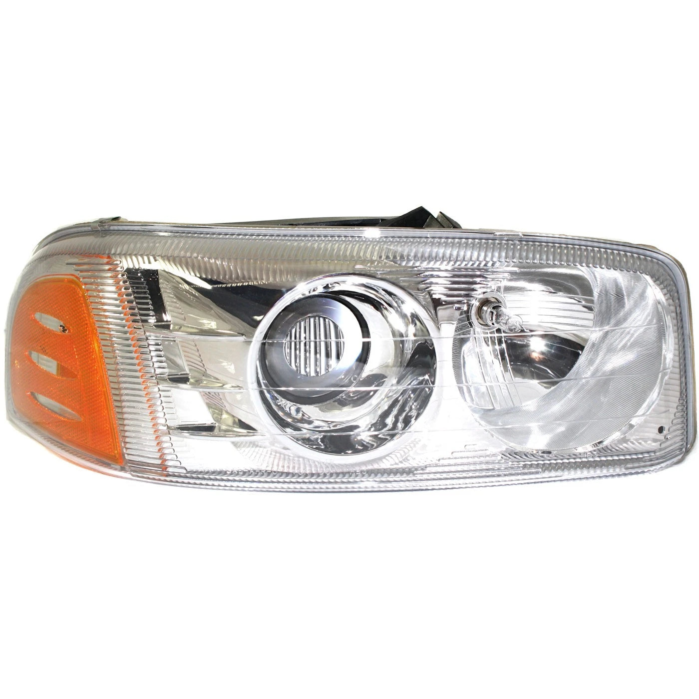 LH & RH Headlights For GMC Sierra 1500 2001-2006 Halogen with Bulbs C3 & Denali