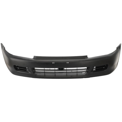 Front & Rear Bumper Cover Set For 1992-1995 Honda Civic Hatchback Primed Plastic