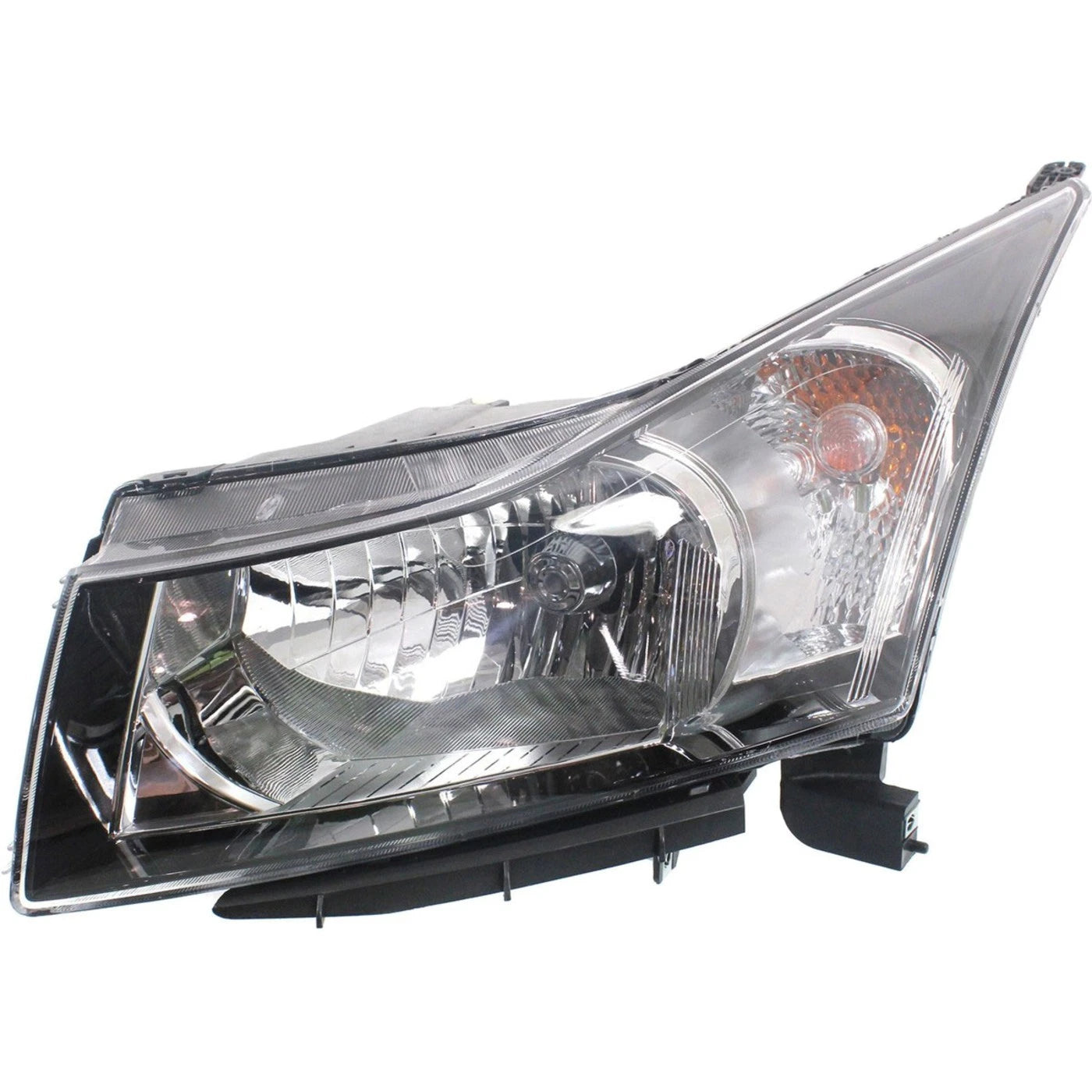 Halogen Headlight Set For 2011-2016 Chevrolet Cruze 2nd Design w/Bulbs Pair