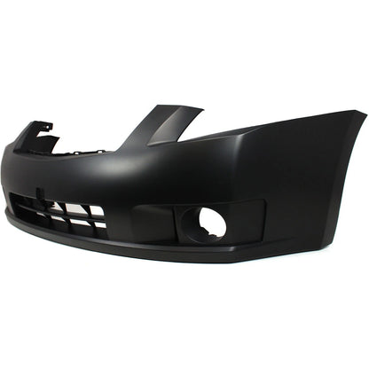 Front Bumper Cover For 2007-2009 Nissan Sentra w/ fog lamp holes Primed