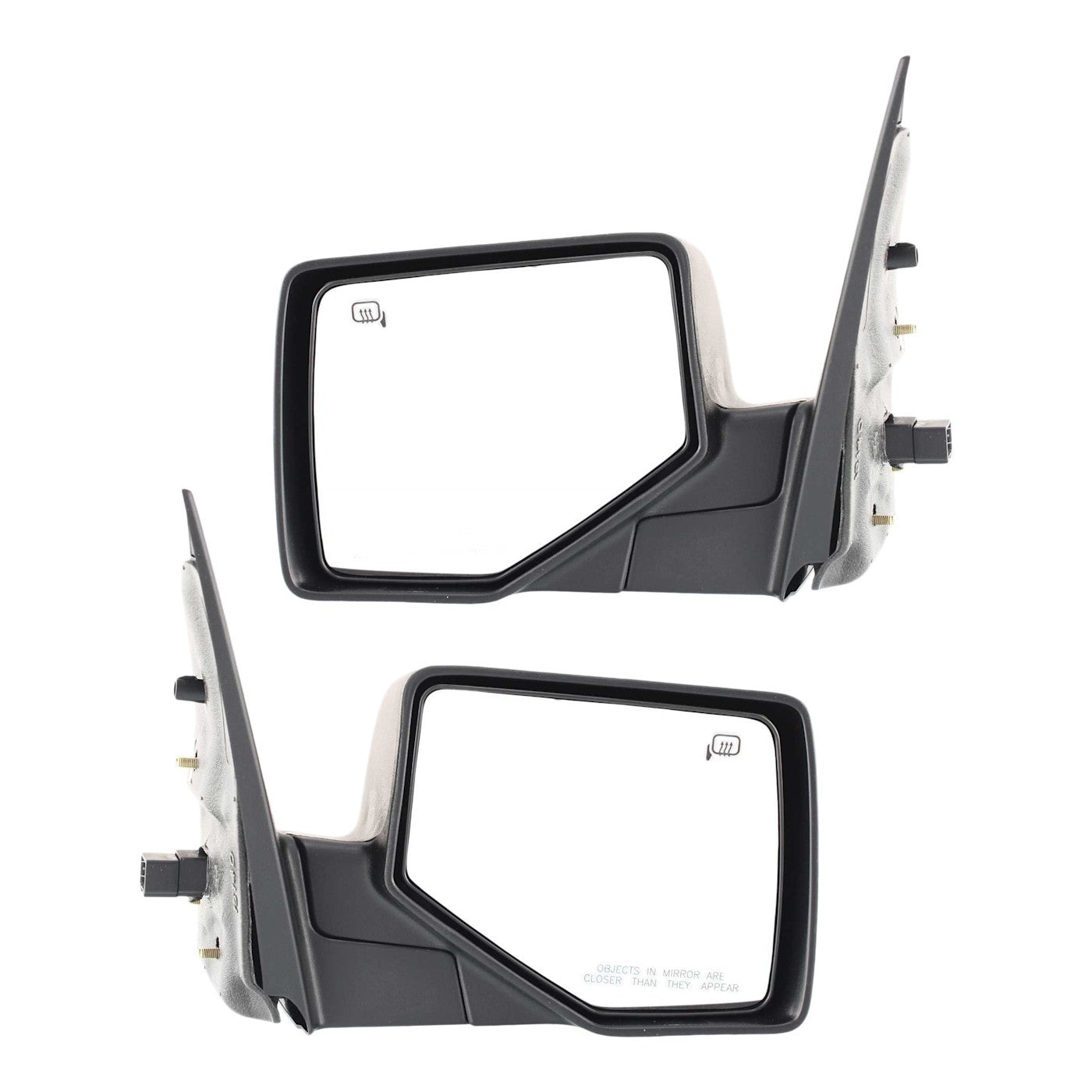 Mirror Set Of 2 For 2006-2010 Ford Explorer Heated With Puddle Light Black
