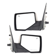 Mirror Set Of 2 For 2006-2010 Ford Explorer Heated With Puddle Light Black