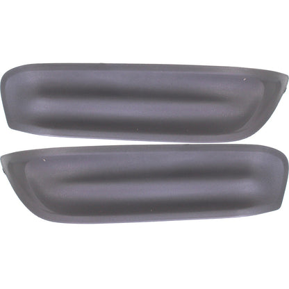 Fog Light Cover Set For 2012-13 Honda Civic Coupe Front Left and Right Dark Gray