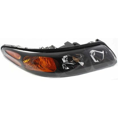 Headlight Assembly Set For 2000-2004 Pontiac Bonneville Left and Right With Bulb