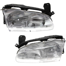 Left and Right Headlights For Geo Prizm 1993-1997 Halogen with Bulb(s) Base LSi