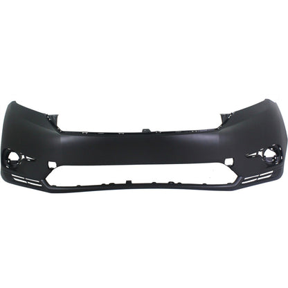Front Bumper Cover For 2011-2013 Toyota Highlander w/ fog lamp holes Primed
