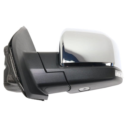 Driver Side Mirror Power Fold For 2015-2017 Ford F-150 Chrome Heated FO1320528