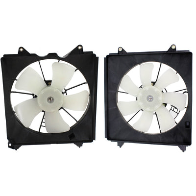 Cooling Radiator Fan Assembly Set For 2008-2012 Honda Accord Left and Right Side