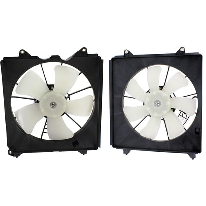 Cooling Radiator Fan Assembly Set For 2008-2012 Honda Accord Left and Right Side