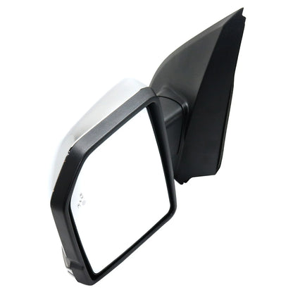 Driver Side Mirror Power Fold For 2015-2017 Ford F-150 Chrome Heated FO1320528