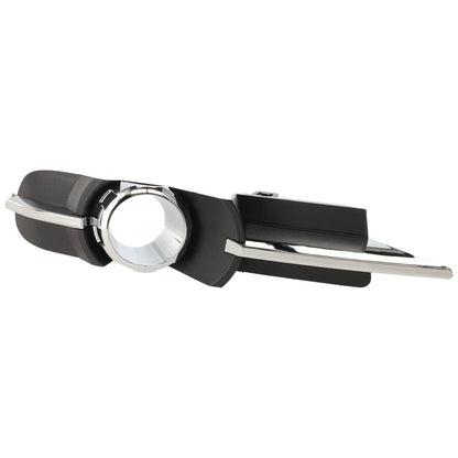 Fog Light Trim Set For 2008-2012 Chevy Malibu Left & Right Black and Chrome 2Pc