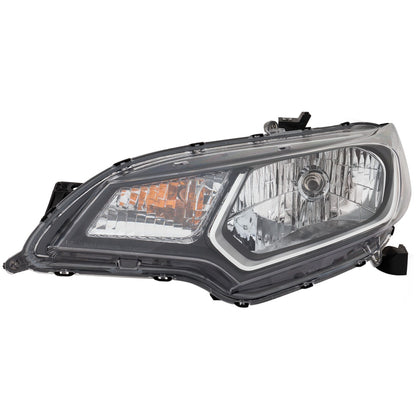 Driver Side Headlight For Honda Fit 2015-2017 Halogen with Bulb(s) DX EX LX SE