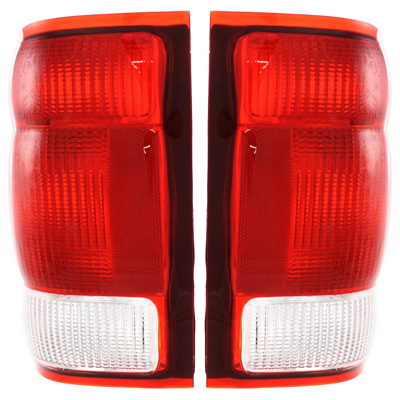 Set of 2 Tail Light For 2000 Ford Ranger XL LH & RH Clear & Red Lens