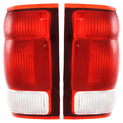 Set of 2 Tail Light For 2000 Ford Ranger XL LH & RH Clear & Red Lens