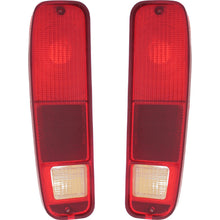 Set of 2 Tail Light For 75-79 Ford F-150 Custom LH & RH Clear & Red Lens