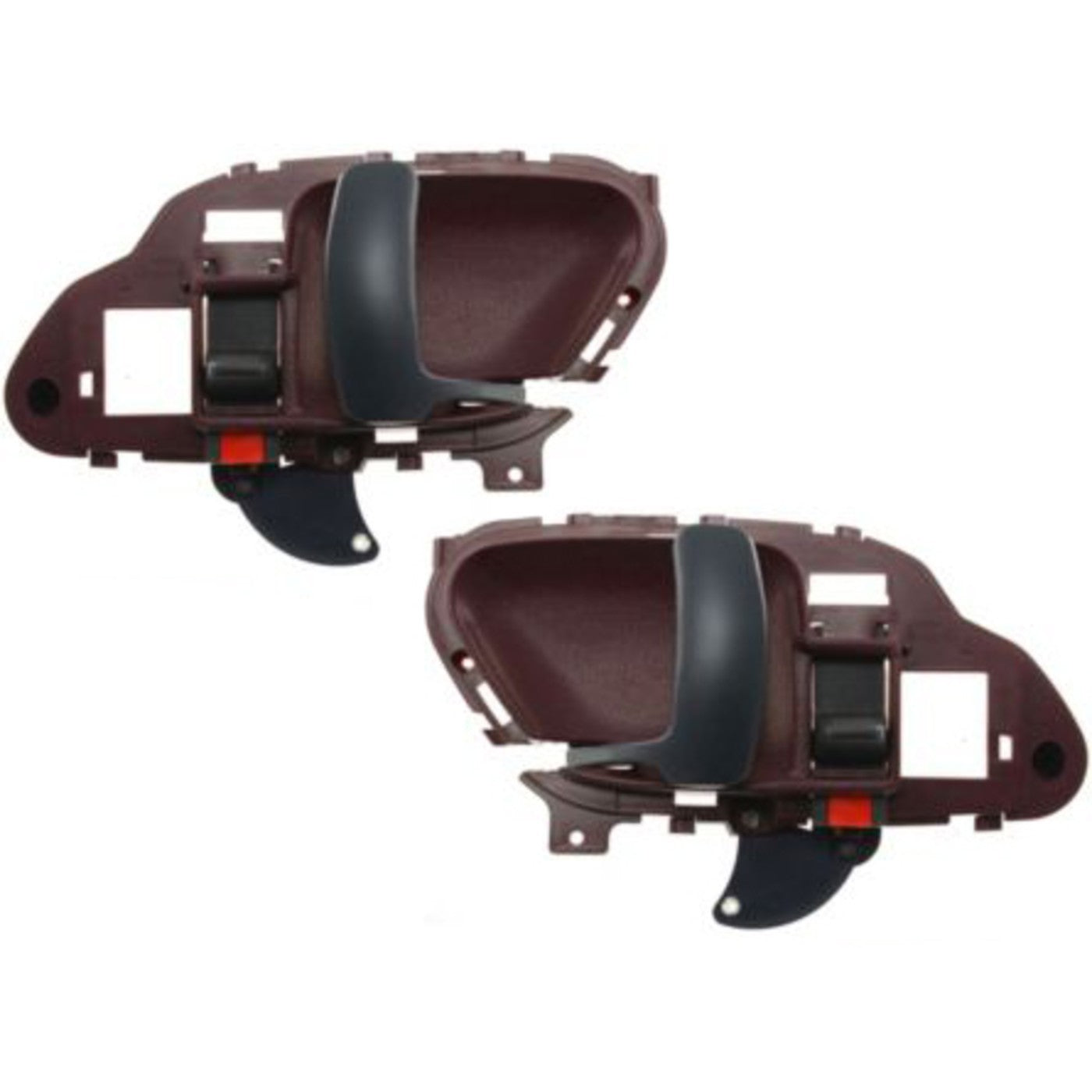 Interior Door Handle Set For 1995-1999 Chevy C1500 K1500 Red Bezel Front or Rear