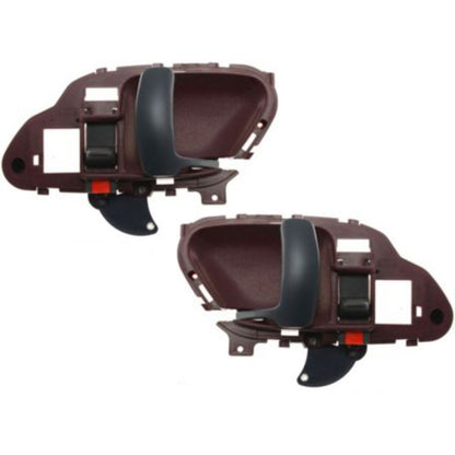 Interior Door Handle Set For 1995-1999 Chevy C1500 K1500 Red Bezel Front or Rear