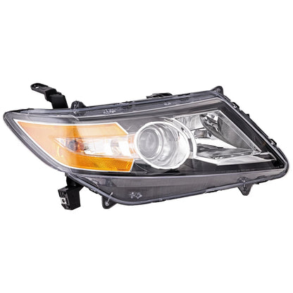 Driver and Passenger Side Headlights For Honda Odyssey 2014-2017 Halogen w Bulbs