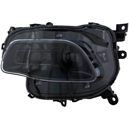 Driver Side Headlight For Jeep Cherokee 2014-2018 Halogen with Bulb(s) Black