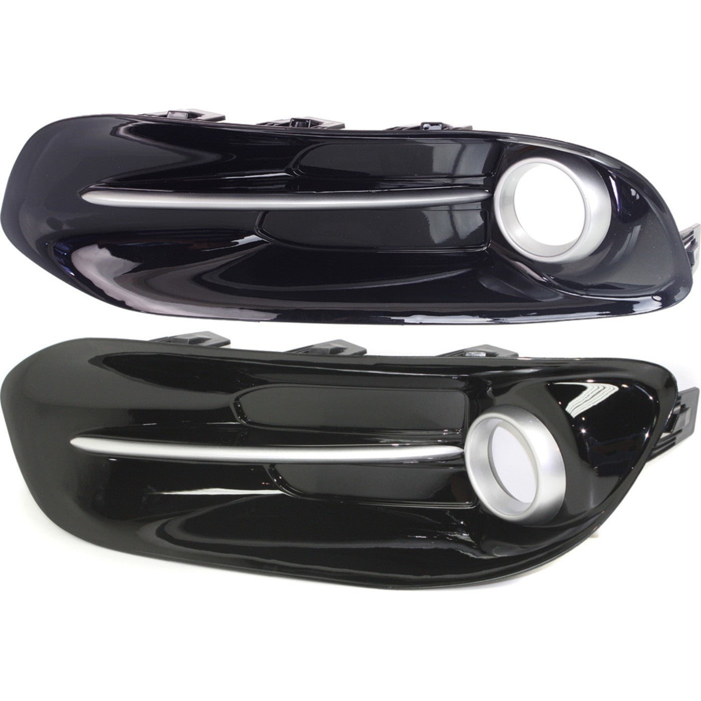 Fog Light Trim Set For 2013-2016 Dodge Dart Left and Right Primed Plastic 2Pc