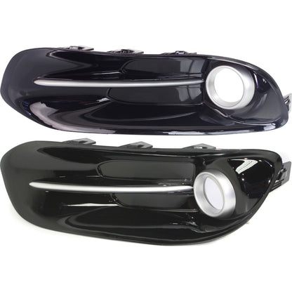 Fog Light Trim Set For 2013-2016 Dodge Dart Left and Right Primed Plastic 2Pc