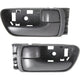 Interior Door Handle For 2004-2010 Toyota Sienna Set of 2 Front Gray Plastic