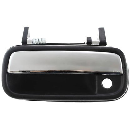 Exterior Door Handle For 1989-1995 Toyota Pickup Front Extended Cab Black Chrome