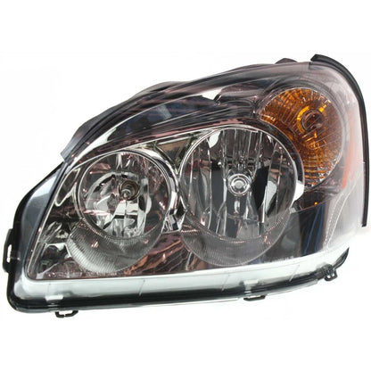 Driver and Passenger Side Headlight For Buick Lucerne 2006-2008 Halogen w/ Bulbs
