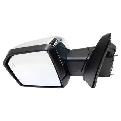 Driver Side Mirror Power Fold For 2015-2017 Ford F-150 Chrome Heated FO1320528
