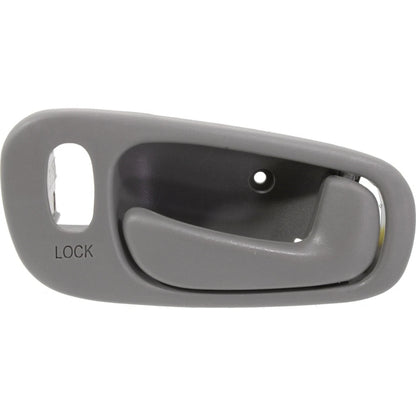 Inside Door Handle Light Gray Front Pair Set for Toyota Corolla Chevy Prizm NEW