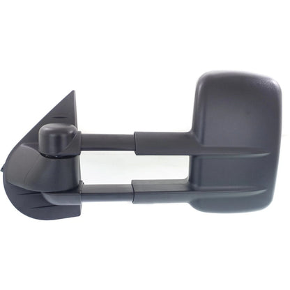 Tow Towing Mirror Power Heated Textured Black Pair Set of 2 For GM Pickup SUV