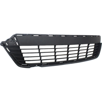 Bumper Grille For 2012-2014 Toyota Yaris Center Textured Black Plastic