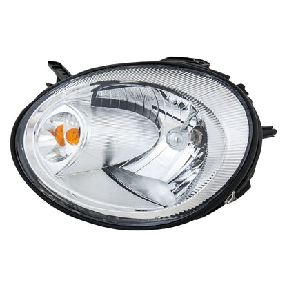 Halogen Headlight Set with Chrome Bezel Left and Right For 2003-2005 Dodge Neon