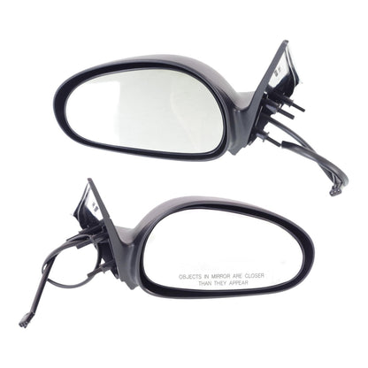 Set Of 2 Mirror Power For 1996-1998 Ford Mustang Left And Right Black