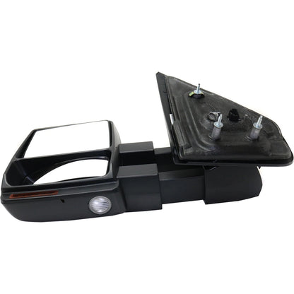 Tow Mirror For 2007 2014 Ford F-150 Driver Side Power Heated Signal Puddle Light