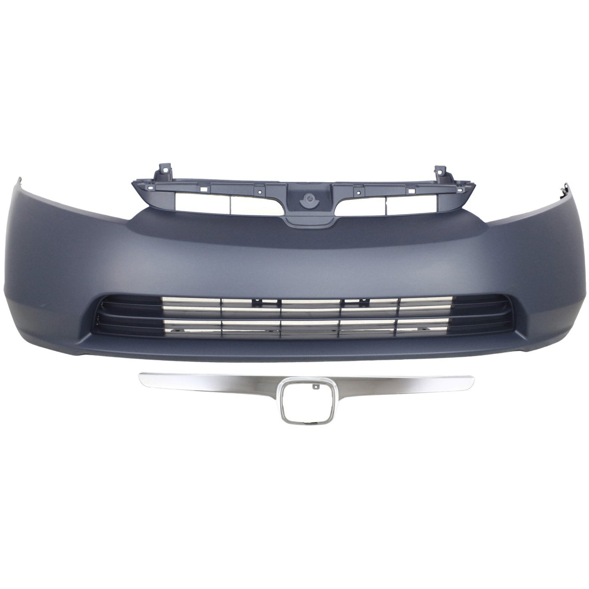 Front Bumper Cover Kit Includes Grille Assembly For 2006-2008 Honda Civic Sedan