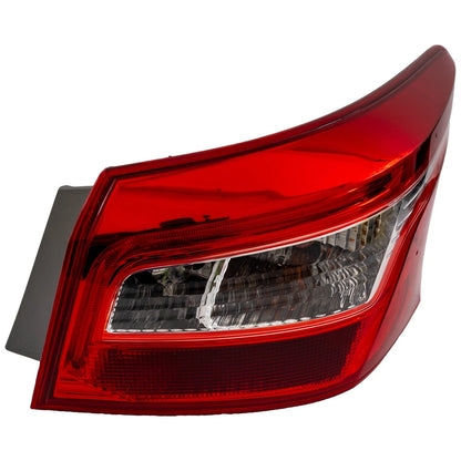Tail Light Lamp Assembly For 2016-2019 Nissan Sentra Right Side Outer With Bulb