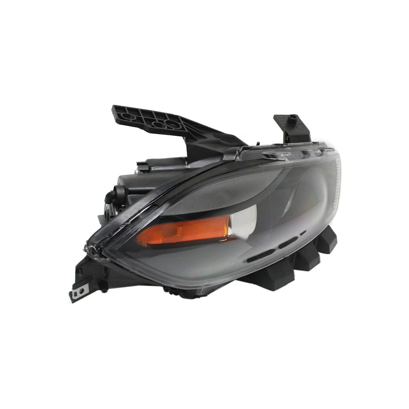 Headlight Set For 2013-2016 Dodge Dart Left and Right Black Housing HID 2Pc