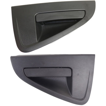 Exterior Door Handle For 2013-2015 Chevrolet Spark Set of 2 Rear Black Plastic