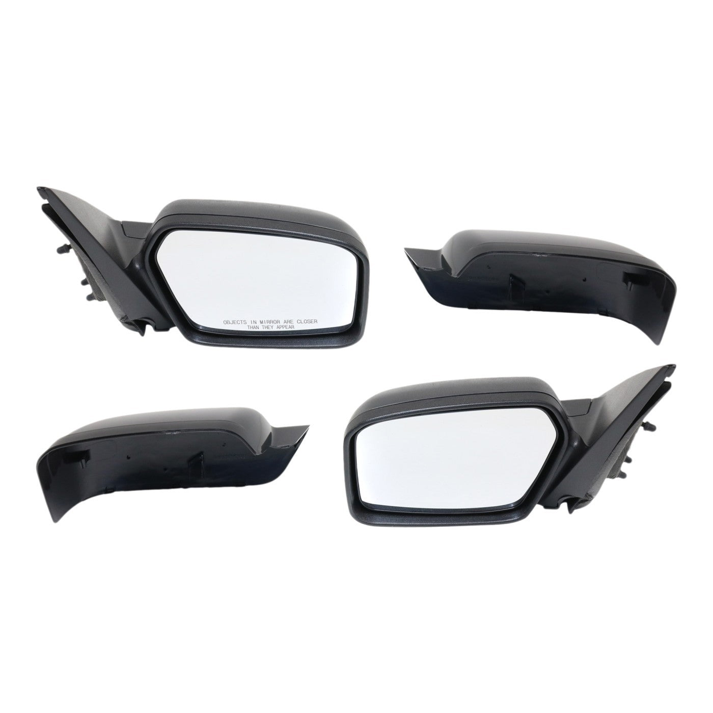 Power Mirror Set Of 2 For 2006-2010 Ford Fusion Sedan Left And Right Black