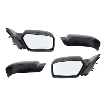 Power Mirror Set Of 2 For 2006-2010 Ford Fusion Sedan Left And Right Black
