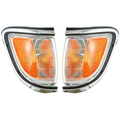 Corner Light Set For 1995-1996 Toyota Tacoma with Bulb Driver and Passenger Side
