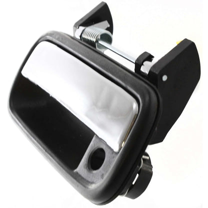 Exterior Door Handle For 1989-1995 Toyota Pickup Front Extended Cab Black Chrome