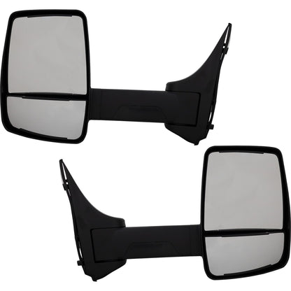 Mirror Set For 1999-15 Ford E-350 Super Duty Manual Fold LH & RH For Towing Pckg