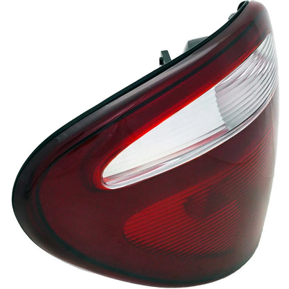 Halogen Tail Light Set For 2001-2003 Dodge Grand Caravan Clear & Red Lens 2Pcs