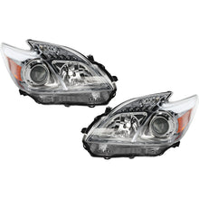 Headlight Headlamp LH Left & RH Right Pair Set for 10-11 Toyota Prius