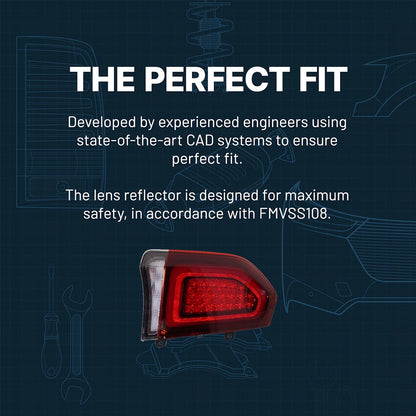 Tail Light for 2012-2013 Mercedes Benz C250 & 2014 C300 LH Coupe & Sedan