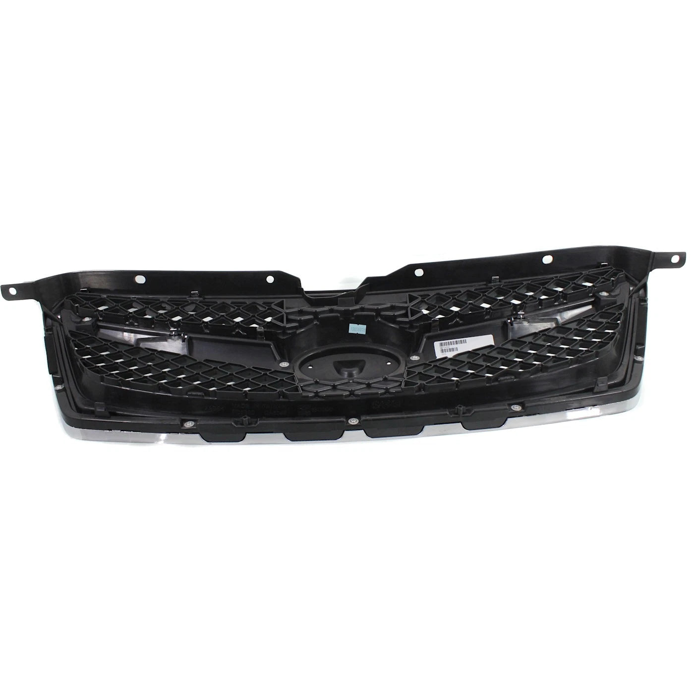 Grille For 2010-2012 Subaru Legacy Chrome Shell w/ Black Insert Plastic