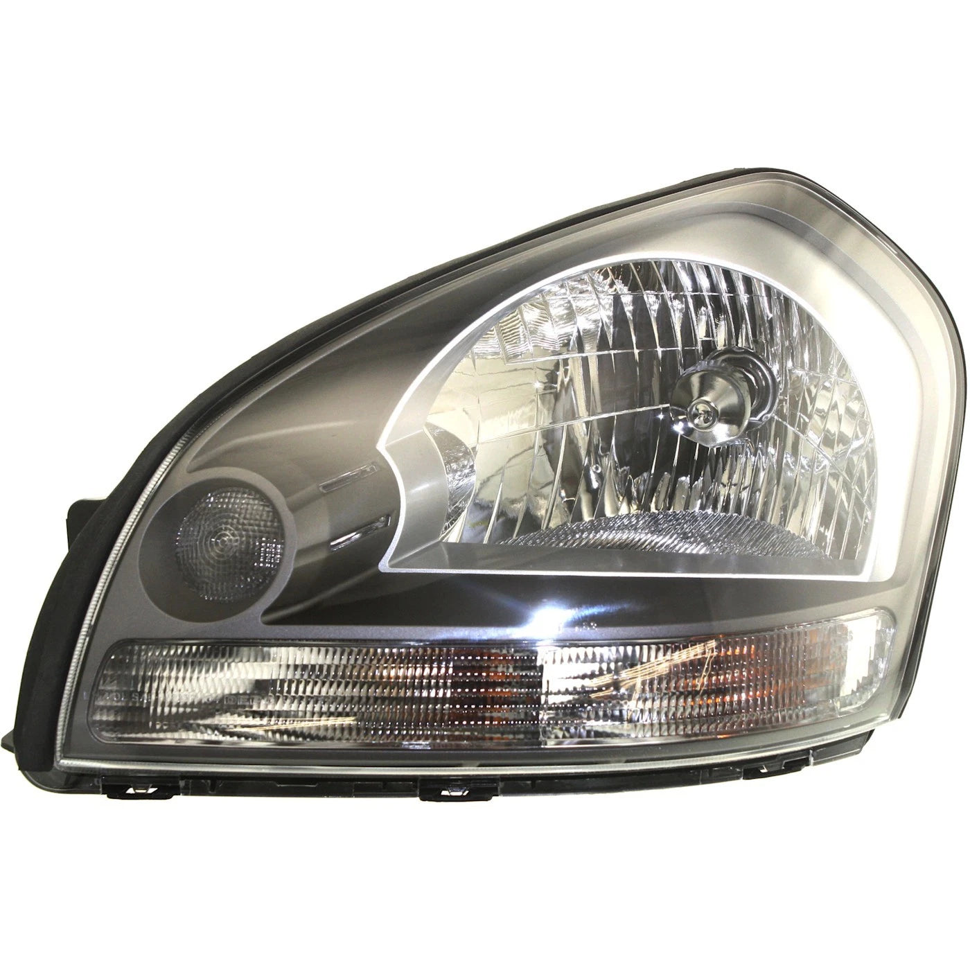 Left and Right Headlights For Hyundai Tucson 2005-2009 Halogen w/ Bulbs w/ Clear