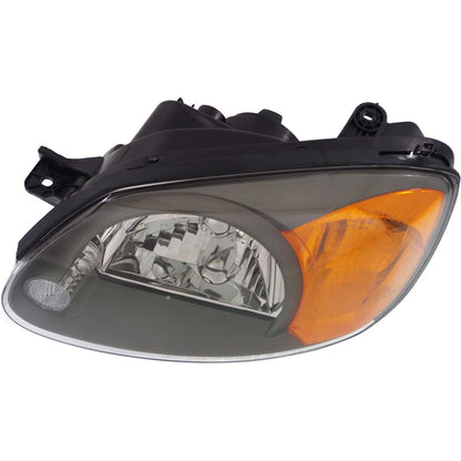Driver & Passenger Side Headlights For Hyundai Accent 2003-2006 Halogen w/ Bulbs